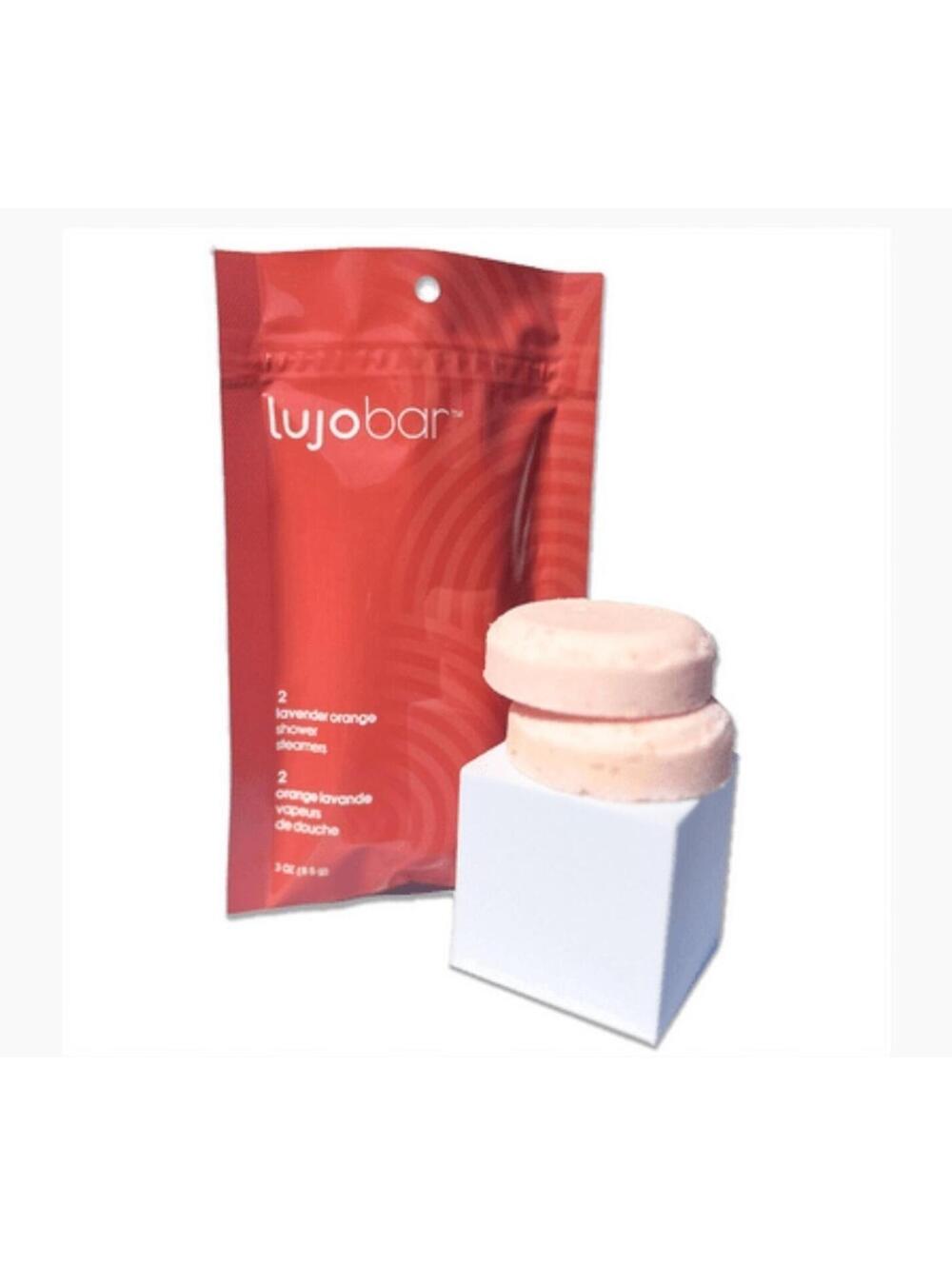 LUJO Bar Lavendar Orange Shower Steamer 2-Pack new